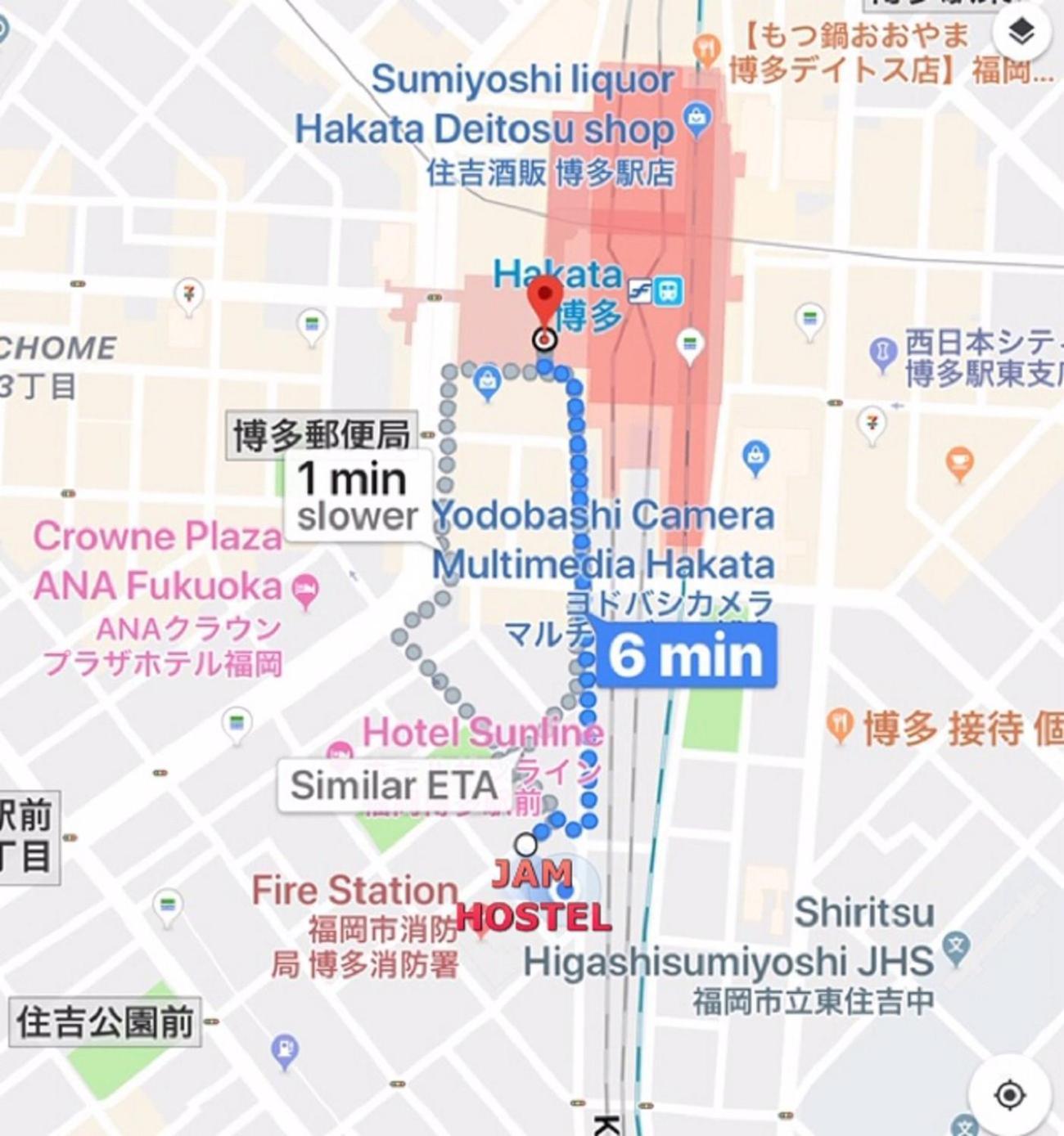 Jam Hostel Hakata Station Front Semi-Private Room With Shared Bathroom - Vacation Stay 61445 Fukuoka  Zewnętrze zdjęcie